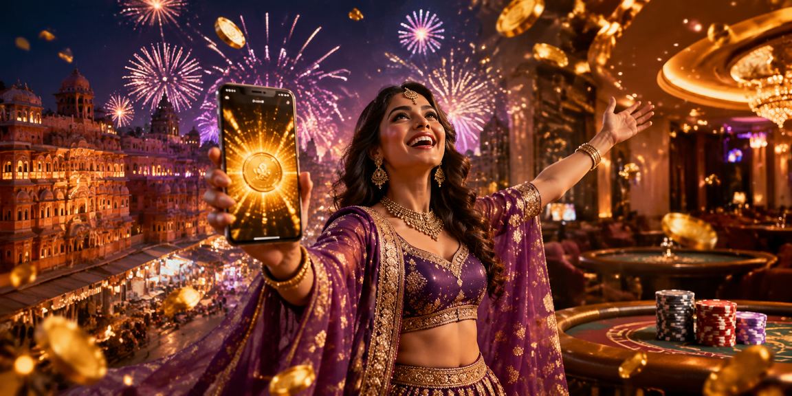 User browsing mobile casino in Jaipur with app interface